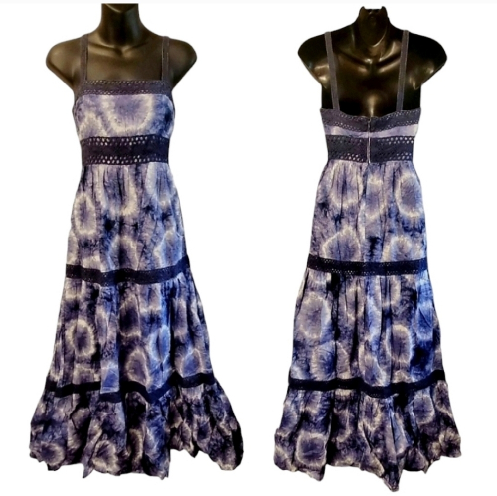 MICHAEL Michael Kors Crochet Tie Dye Maxi Dress Sz 0